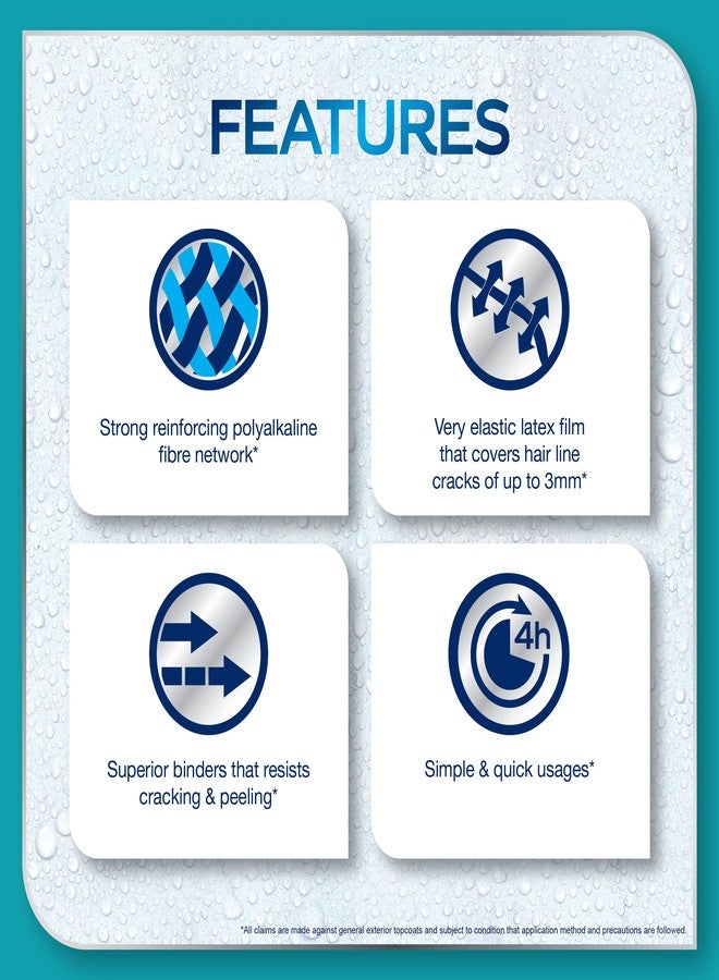 Dulux Aquatech Flexible Waterproof Basecoat (1L) - Provides Superior Waterproof Protection for Both Indoor & Outdoor Walls, Ensuring Long-Lasting Durability with a 10-Year Warranty - Image 3